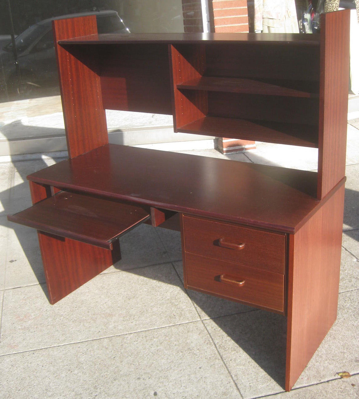UHURU FURNITURE & COLLECTIBLES: SOLD - Computer Desk with Hutch - $70