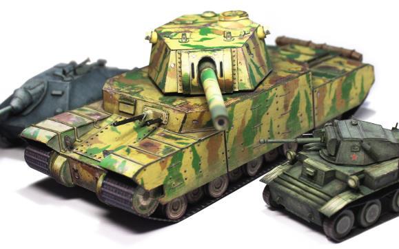 Papermau Ww2`s Type 5 Heavy Tank Paper Model By World Of Tanks
