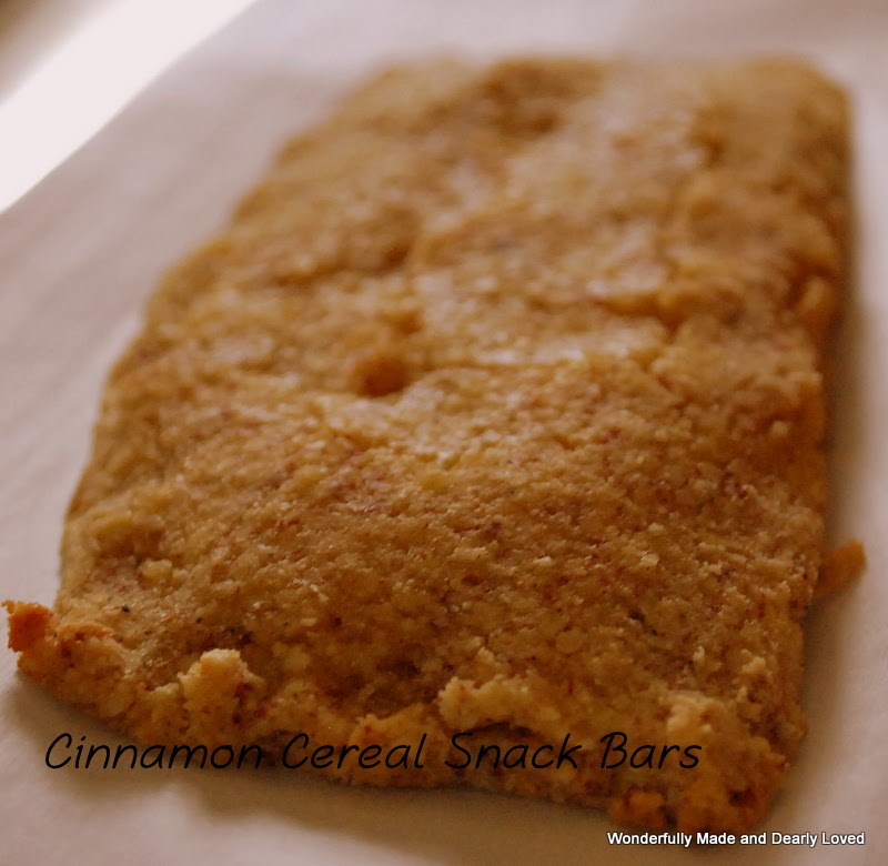Cinnamon Cereal/Snack Bars Low Carb