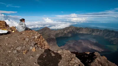 Summit of Mount Rinjani 3726 meters