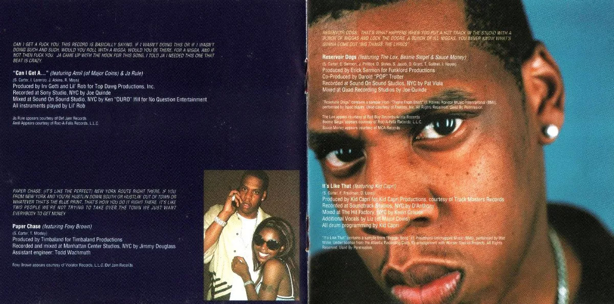 Encarte JayZ Vol. 2... Hard Knock Life Encartes Pop