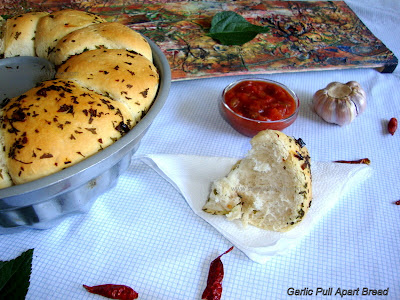 Garlic Pull Apart Bread recipe/ Garlic Parmesan Pull Apart Bread recipe / Garlic Bread Recipe