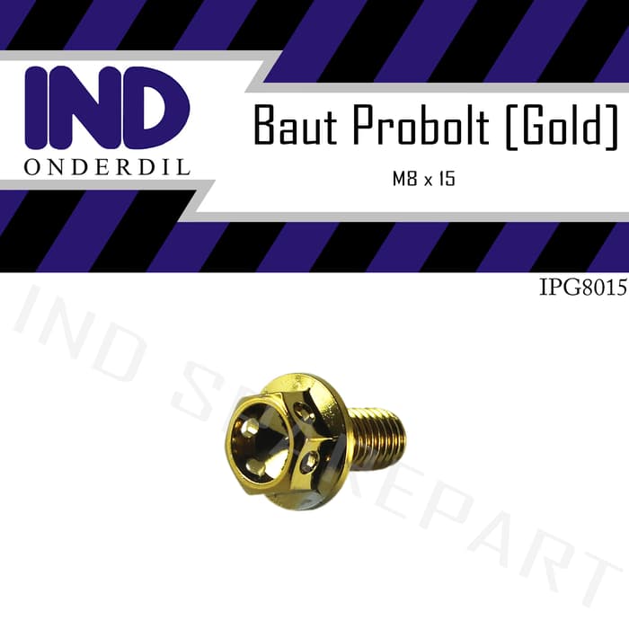 Baut Probolt-Pro Bolt Gold Tutup Oli Gardan Vario 110-Techno-Fi-F1-Esp