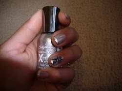 nail chinese symbol silver