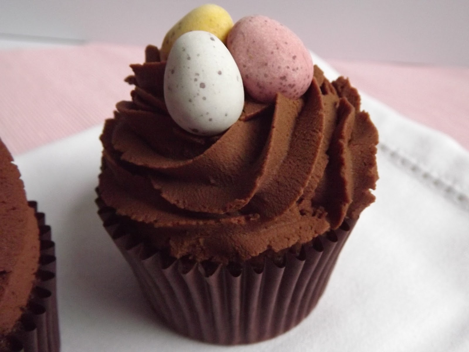Chocolate Easter Nest Cupcakes