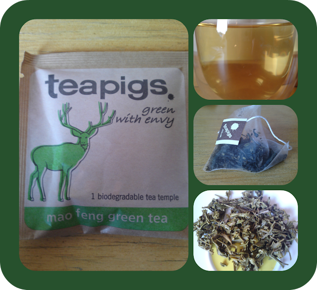 Folha do Chá Mao Feng Green Tea teapigs.