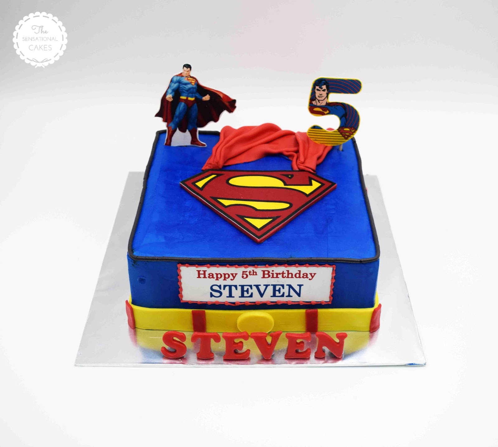 Best Ever Superman Cake Invite Most Famous Hero at Birthday