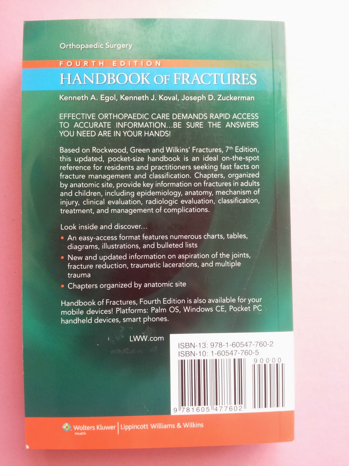 Bukumedik Blogspot (Medical Books Online Shoppe): Handbook of Fractures ...