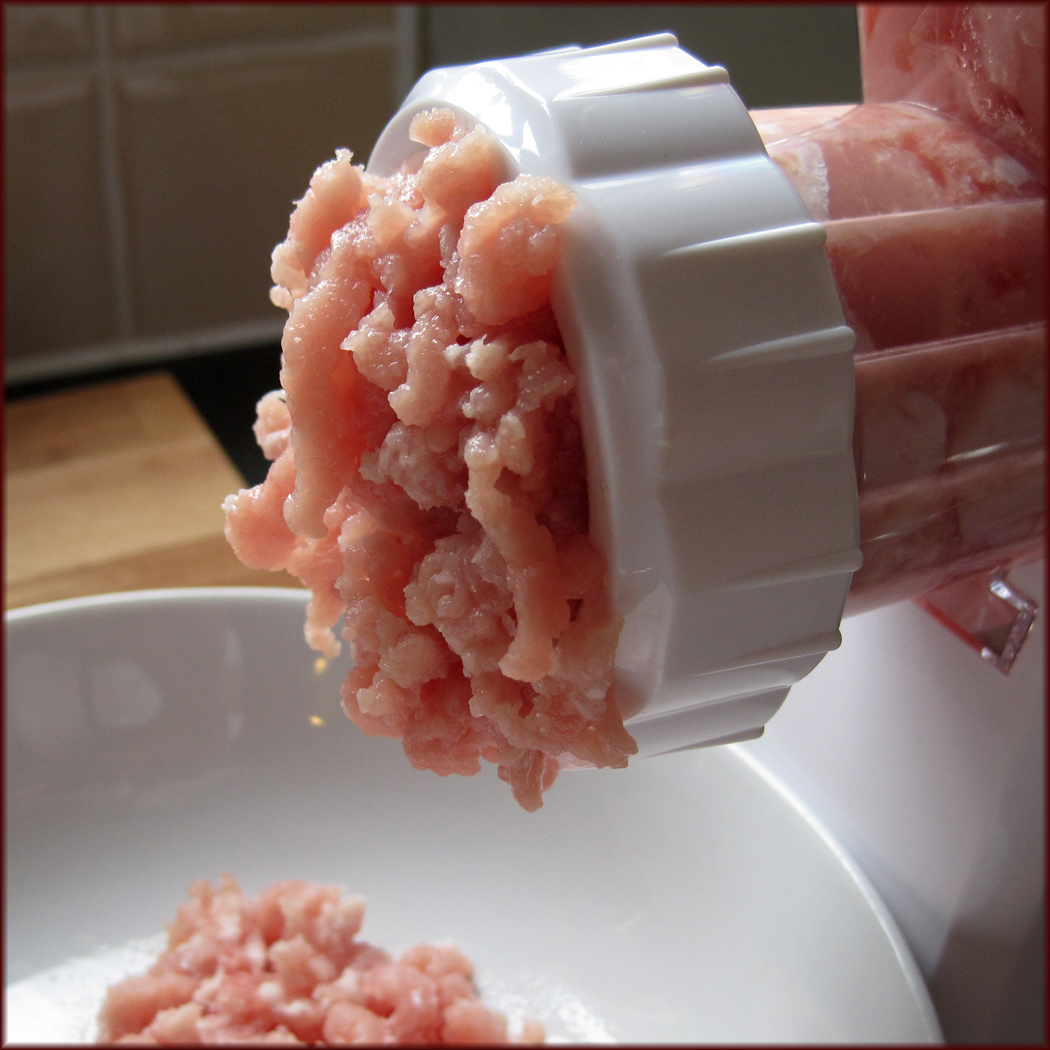 Sweet Chilli Pork Patties and Mincing your own Meat! A Glug of Oil