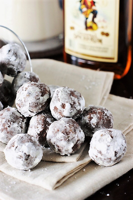 Rum Balls {with Spiced Rum} The Kitchen is My Playground