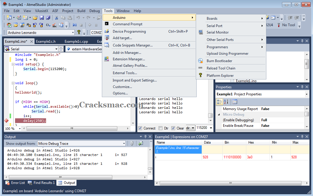 Atmel Code Simulator