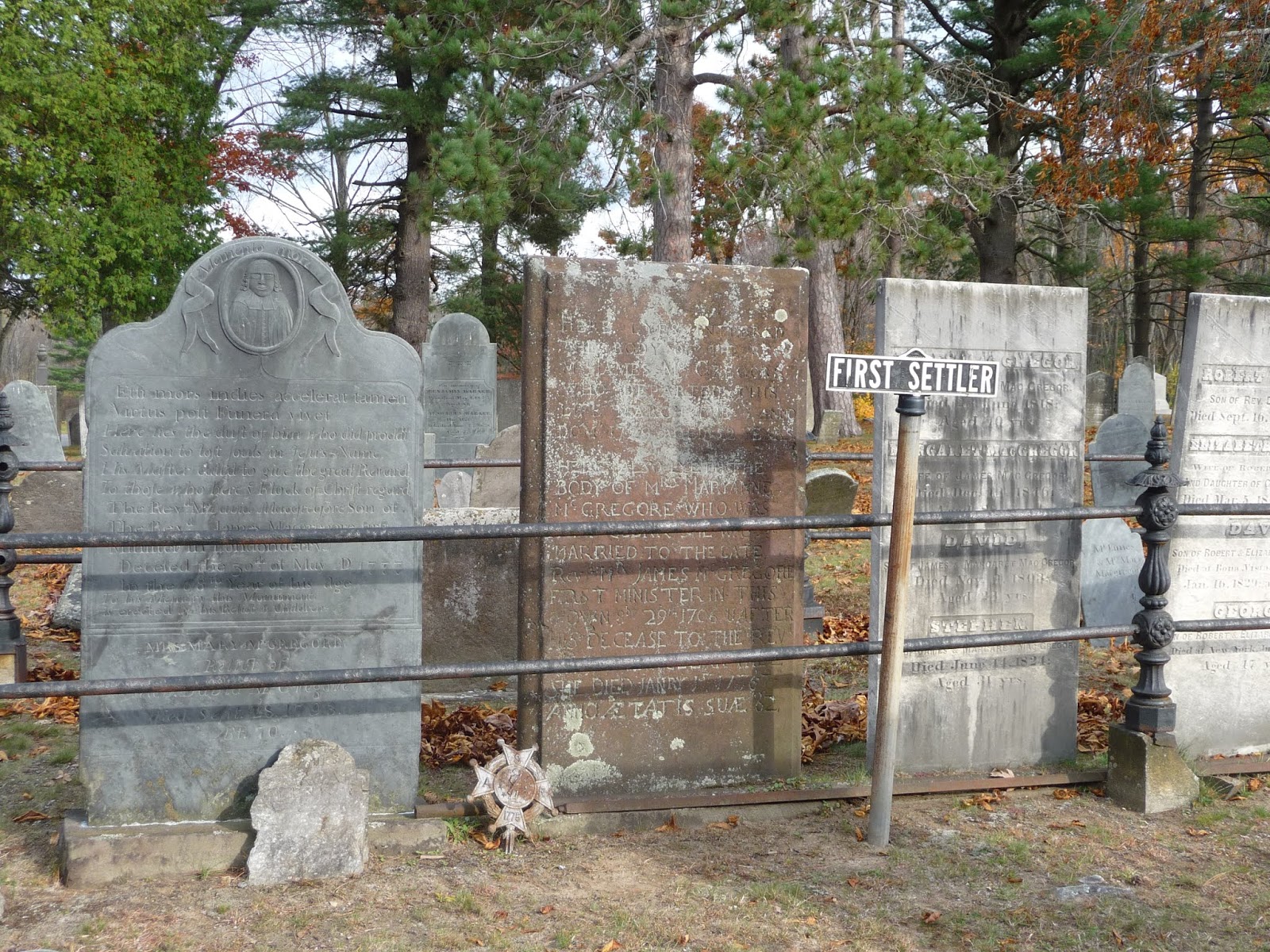 Nutfield Genealogy Renovations of the First Settlers Plot at the