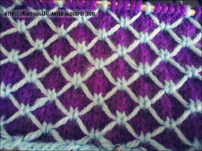 Two Color Slipped Stitch: Scales Pattern - Knitting Unlimited
