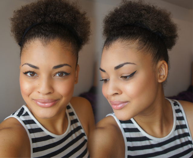 Natural Afro Hair 4b Afro Puff Mixed Race Biracial