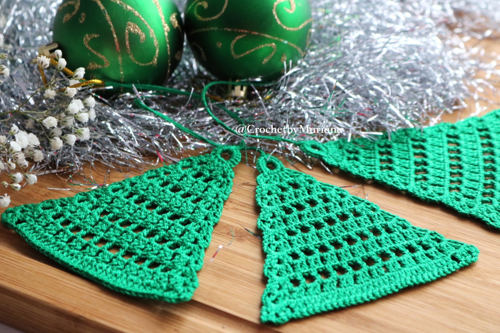 CrochetbyMariana Crochet Green Trees