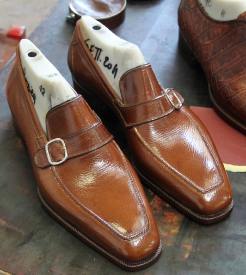 The Shoe AristoCat: Bestetti single strap loafer