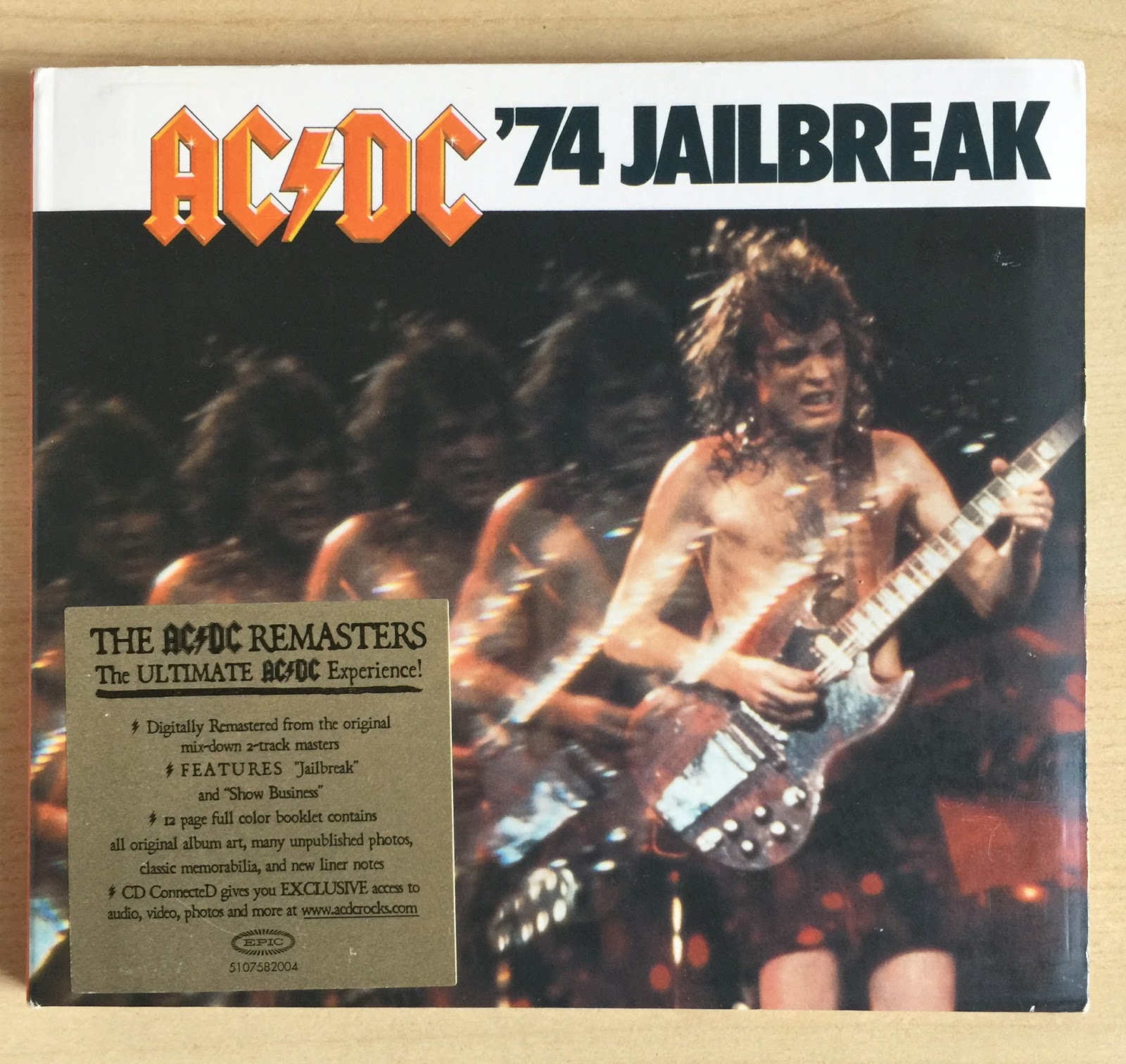 AC/DC '74 Jailbreak Cassette Tape Atlantic Records 7 