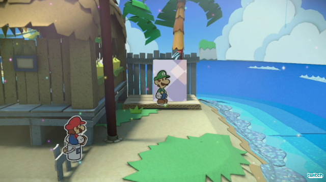 Paper Mario: Color Splash Hidden Luigi shower outhouse