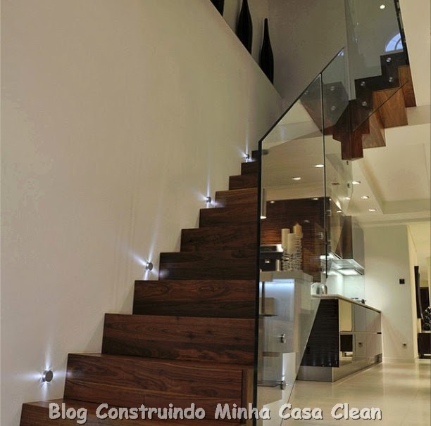Construindo Minha Casa Clean: 20 Escadas Modernas com Iluminação!!!