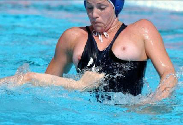 Women's Water Polo Nipple Slip Compilation, 100 Photos of Nipple Slipp...