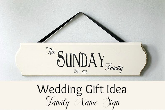 Wedding gift idea- Last name sign