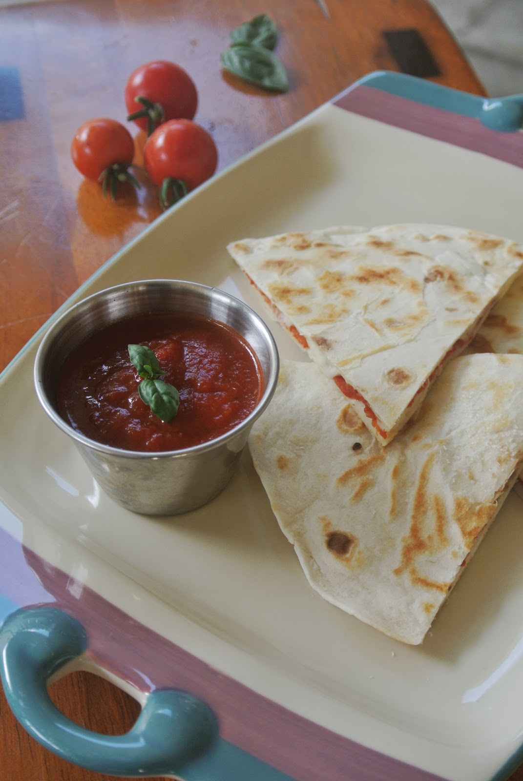 Sweet Taters and Tales Pepperoni Pizza Quesadilla...