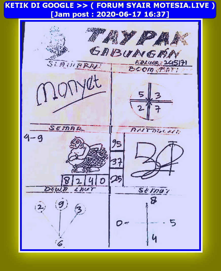 1 New Message Kode Syair Hongkong 17 Juni 2020 Forum Syair Togel Hongkong Singapura Sydney