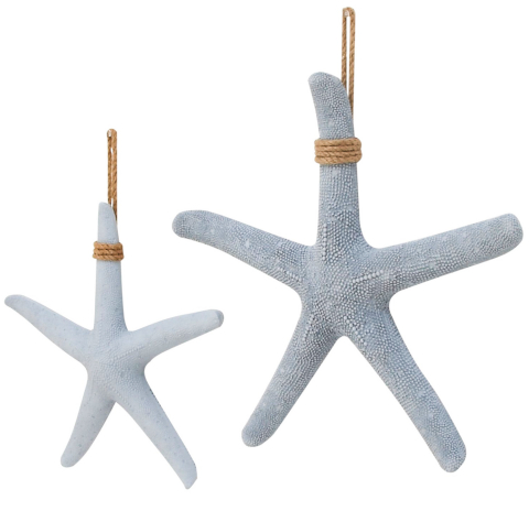Decorative Starfish on Rope Hanger