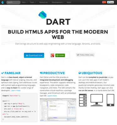 Dart project home page