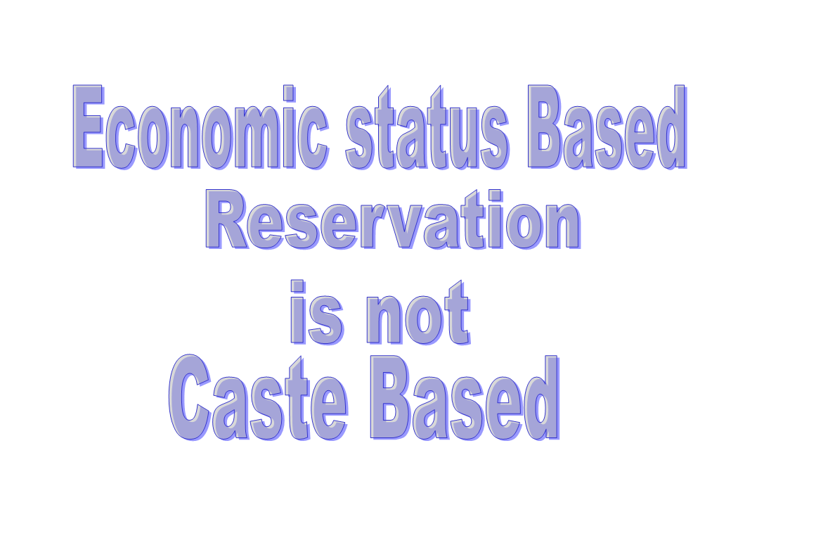 KRISHNA KUMAR G Caste Based Reservation is not Economic (Financial