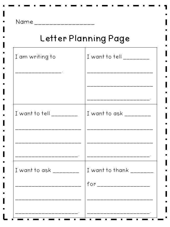 Mrs. Hankinson's Class: letter writing