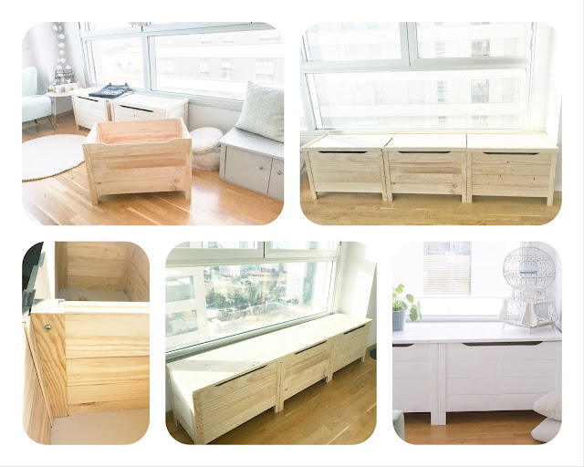 Window seat DIY / Banco de ventana DIY - HANDBOX