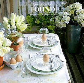 create a simple white tablescape for spring using what you have on hand with ideas from homewardFOUND decor