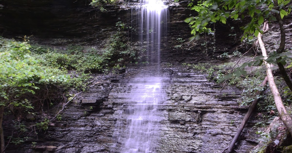 Rick's Hiking Blog Sand Cave Hollow Waterfalls, Blue Hole Special