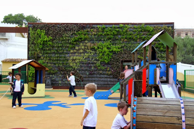 Jardines verticales educativos en la escuela y el colegio : Jardines