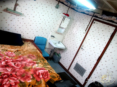 Cabin room for guests onboard ship