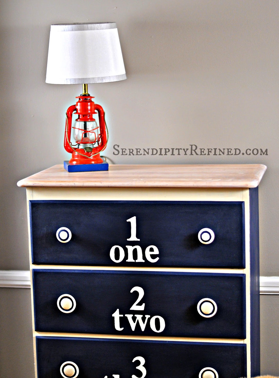 Serendipity Refined Blog Chalk Painted Child Dresser & Painted