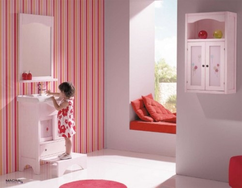 vintage home: Baños para Niños