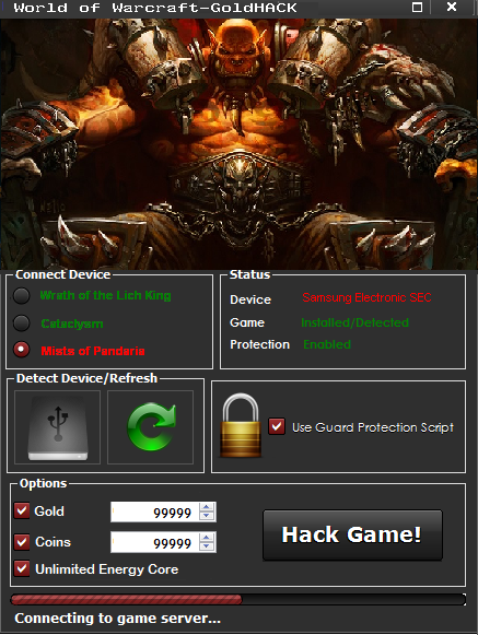 MonsterBoost.org: World of Warcraft-GOLD HACK