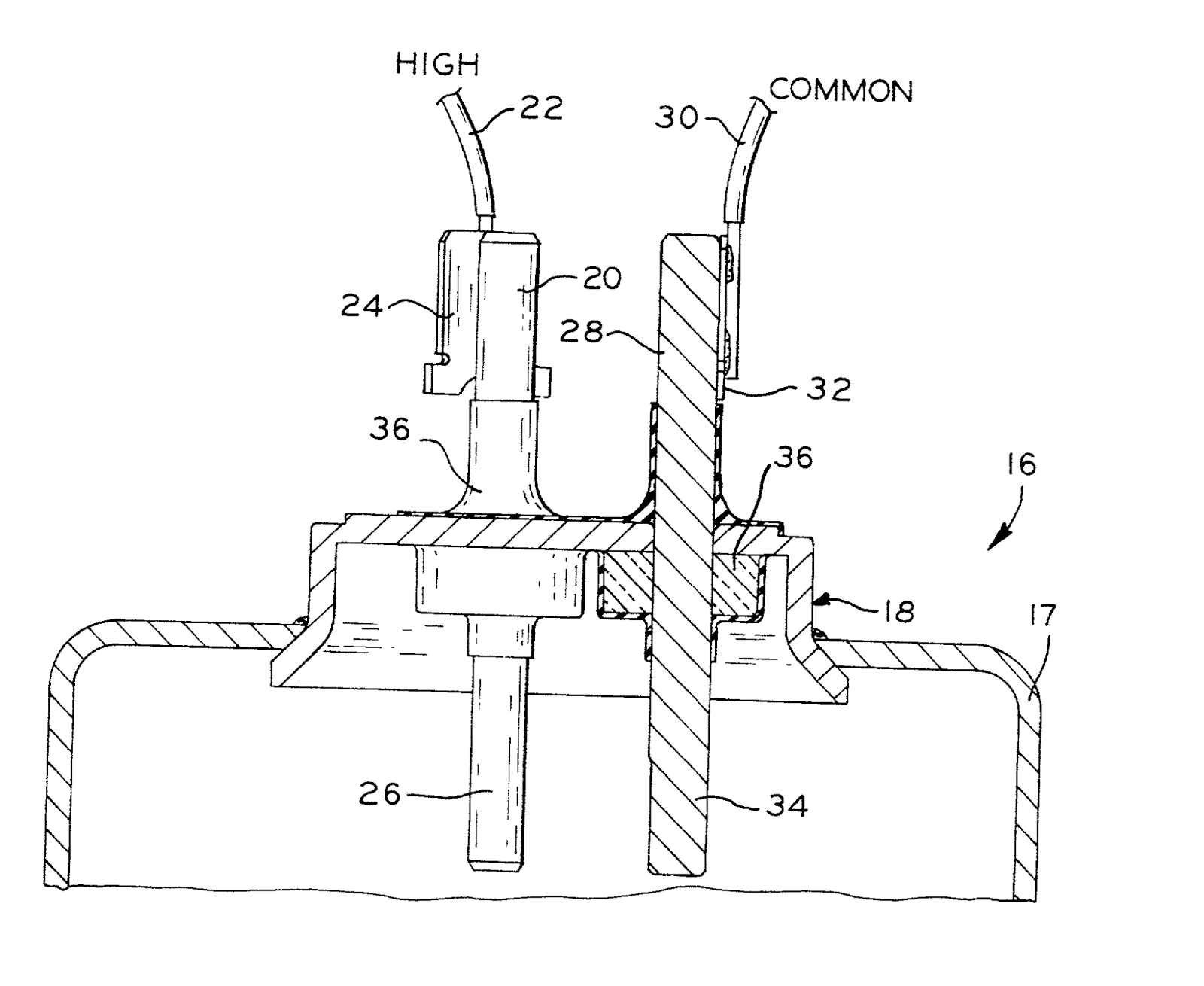 Compressor Terminal Fault Interruption Terminal Venting