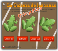 LA CARRERA ORTOGRÁFICA DE LAS RANAS