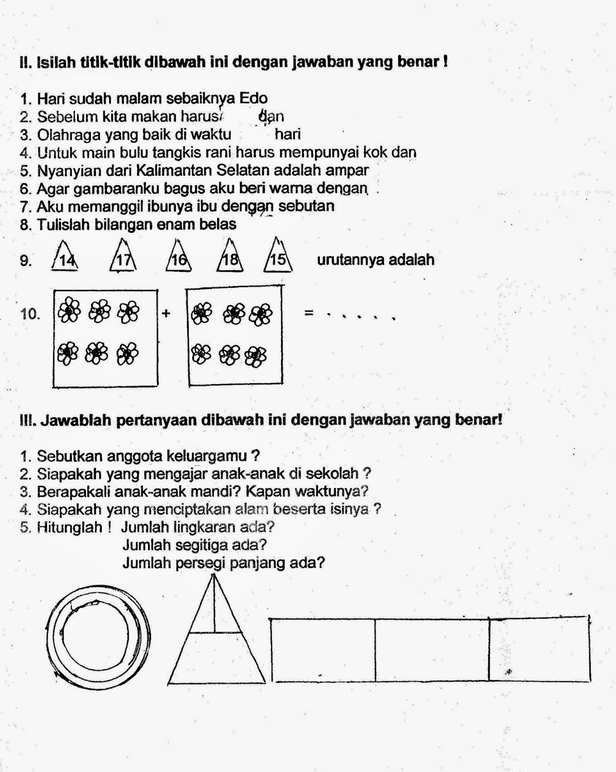 soal matematika kelas 3 sd semester 2 - wood scribd indo