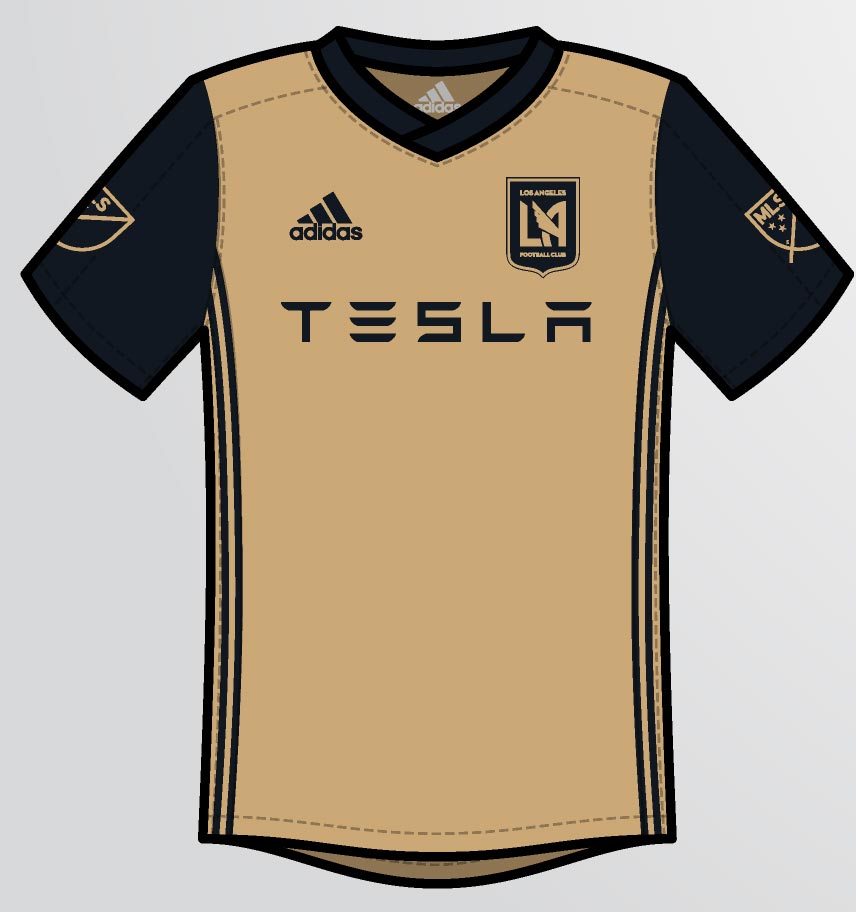 Los Angeles FC MLS Konzepttrikots von Saathoff Nur Fussball