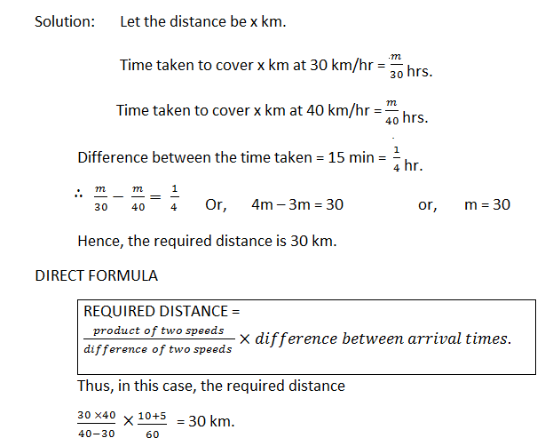 time and distance 5