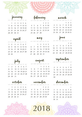 free printable calendar