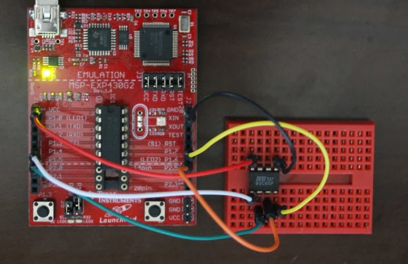 DQSoft: Conectando uma EEProm ao MSP430 - 93C66
