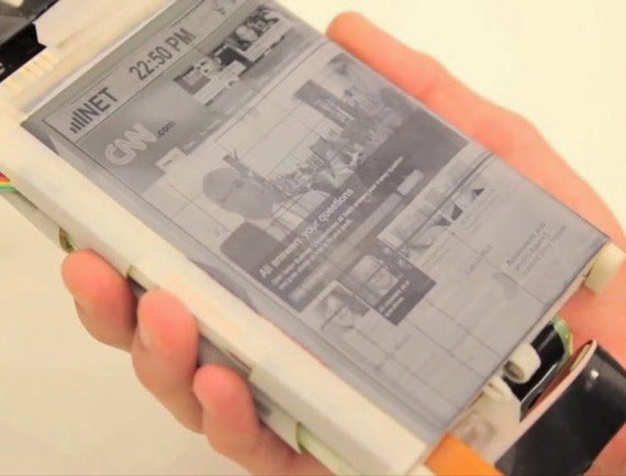 PaperFold smartphone με 3 οθόνες τεχνολογίας e-ink