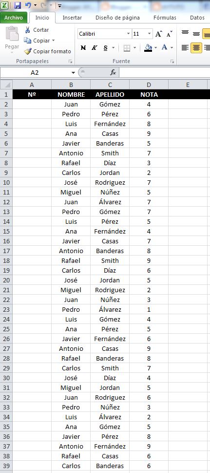 Como Hacer Que Excel Ponga Numeros Consecutivos
