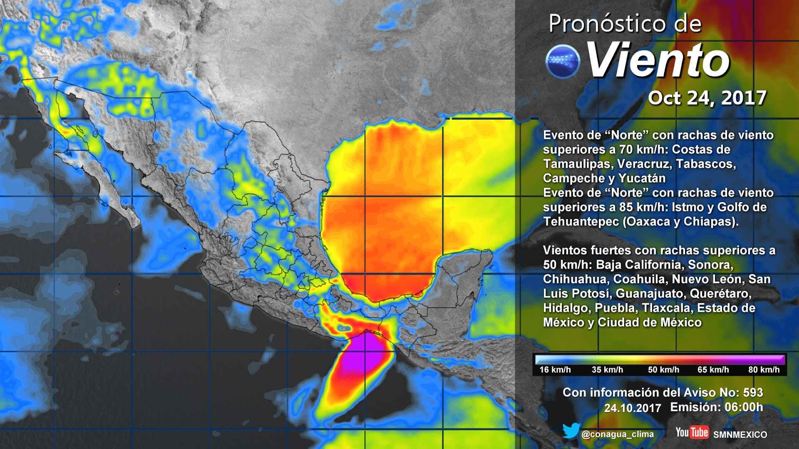 Periodismo sin Censura Pronóstico Meteorológico General 24 de Octubre