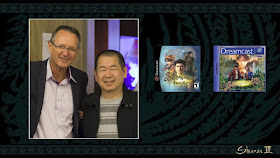 Slide from the presentation showing co-founder and CEO of Koch Media Dr. Klemens Kundratitz (left) with creator and head of YS Net Yu Suzuki (right).